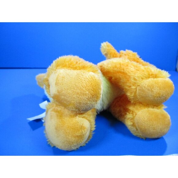 Aurora Orange Triceratops Plush Toy With Green Eyes 10" - Picture 7 of 8